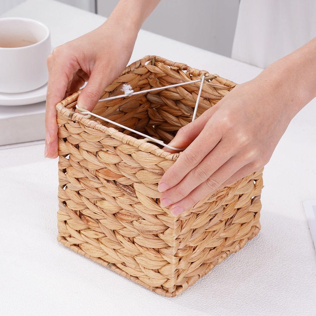 Natural Fiber Cube Storage Basket | High & Bury