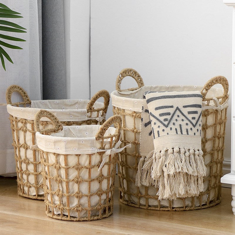 Natural Fiber Decorative Storage Baskets | High & Bury