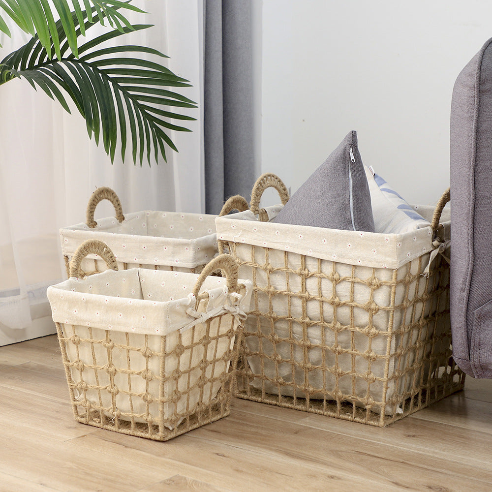 Natural Fiber Decorative Storage Baskets | High & Bury