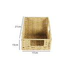 Natural Fiber Rectangular Storage Basket | High & Bury
