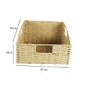Natural Fiber Rectangular Storage Basket | High & Bury