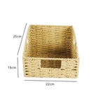Natural Fiber Rectangular Storage Basket | High & Bury