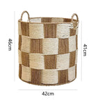 Natural Fiber Storage Basket Rectangular | High & Bury