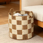 Natural Fiber Storage Basket Rectangular | High & Bury