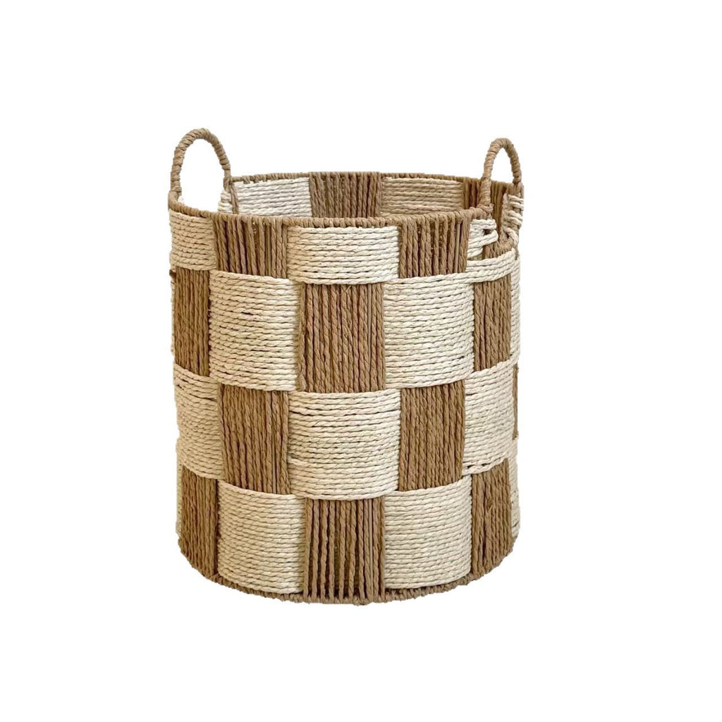 Natural Fiber Storage Basket Rectangular | High & Bury