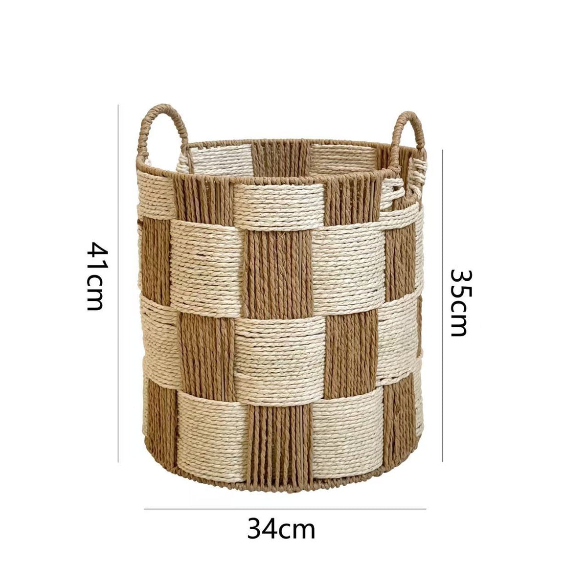 Natural Fiber Storage Basket Rectangular | High & Bury