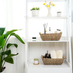 Natural Fiber Storage Basket with Handles | High & Bury