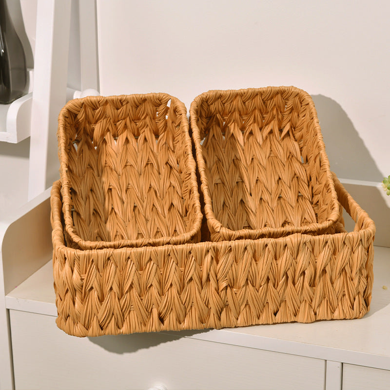 Natural Fiber Woven Storage Basket | High & Bury