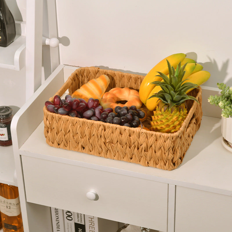 Natural Fiber Woven Storage Basket | High & Bury