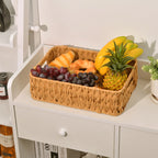 Natural Fiber Woven Storage Basket | High & Bury