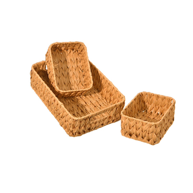 Natural Fiber Woven Storage Basket | High & Bury