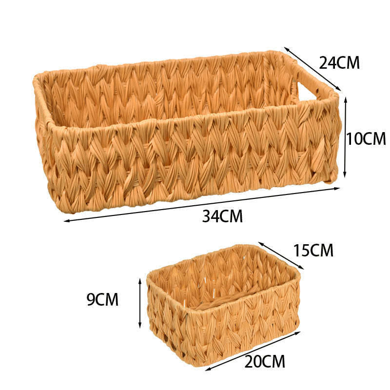 Natural Fiber Woven Storage Basket | High & Bury