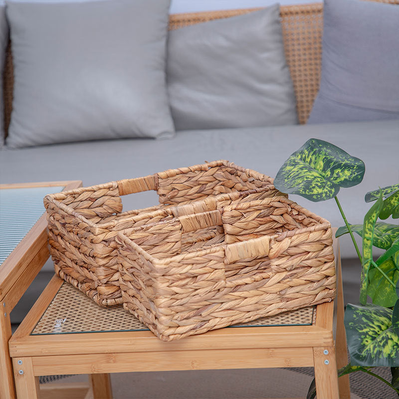 Natural Handwoven Storage Basket | High & Bury