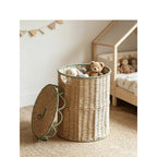 Natural Storage Basket with Lid | High & Bury