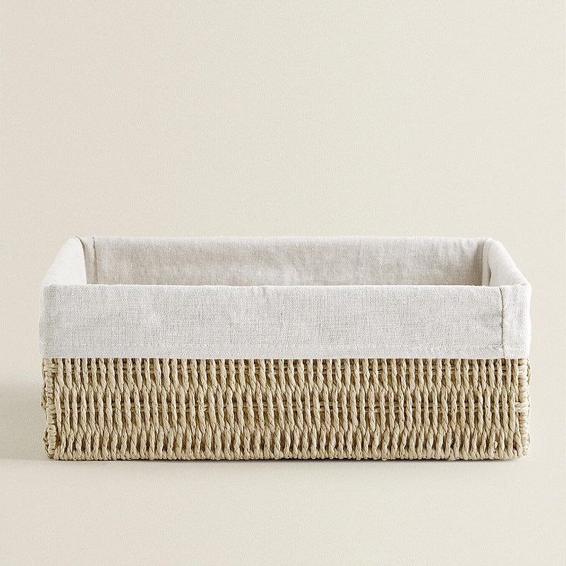 Natural Storage Basket with Removable Lining | High & Bury