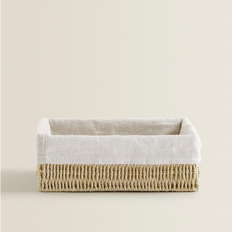 Natural Storage Basket with Removable Lining | High & Bury