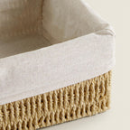 Natural Storage Basket with Removable Lining | High & Bury