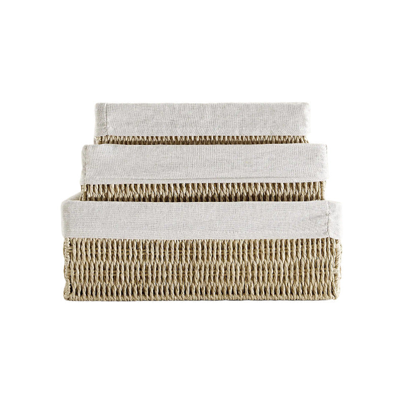 Natural Storage Basket with Removable Lining | High & Bury