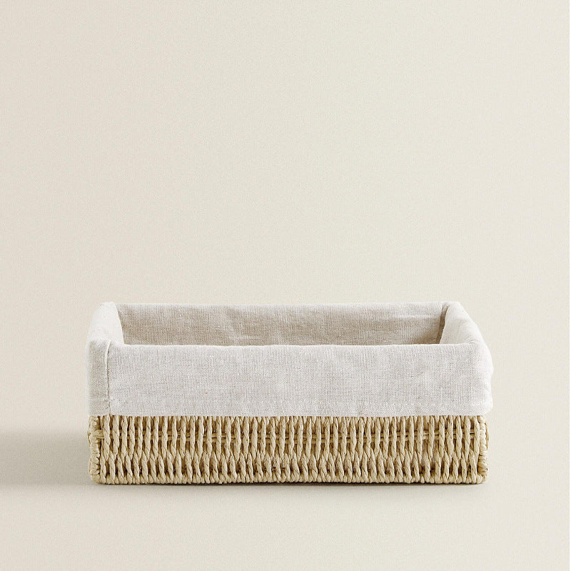 Natural Storage Basket with Removable Lining | High & Bury