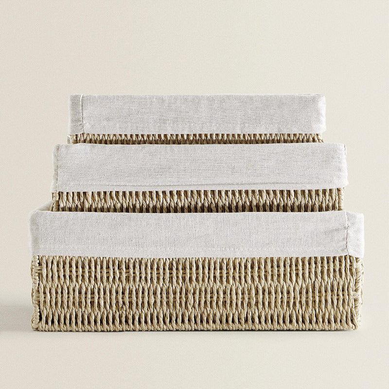 Natural Storage Basket with Removable Lining | High & Bury