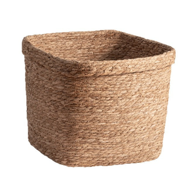 Natural Storage Basket with Woven Design | High & Bury