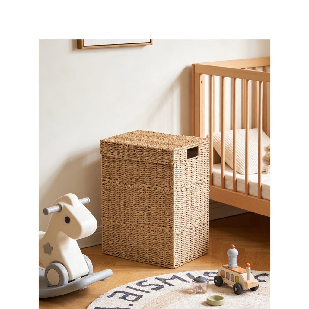 Natural Straw Storage Basket | High & Bury