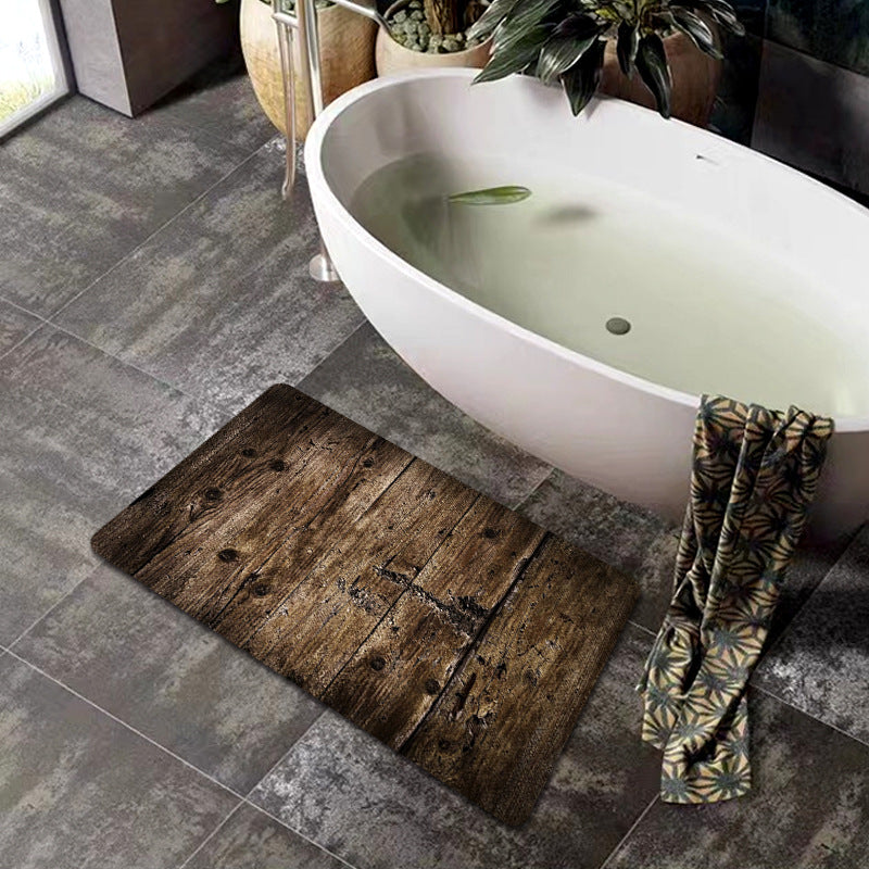 Natural Wood Grain Bath Mat | High & Bury