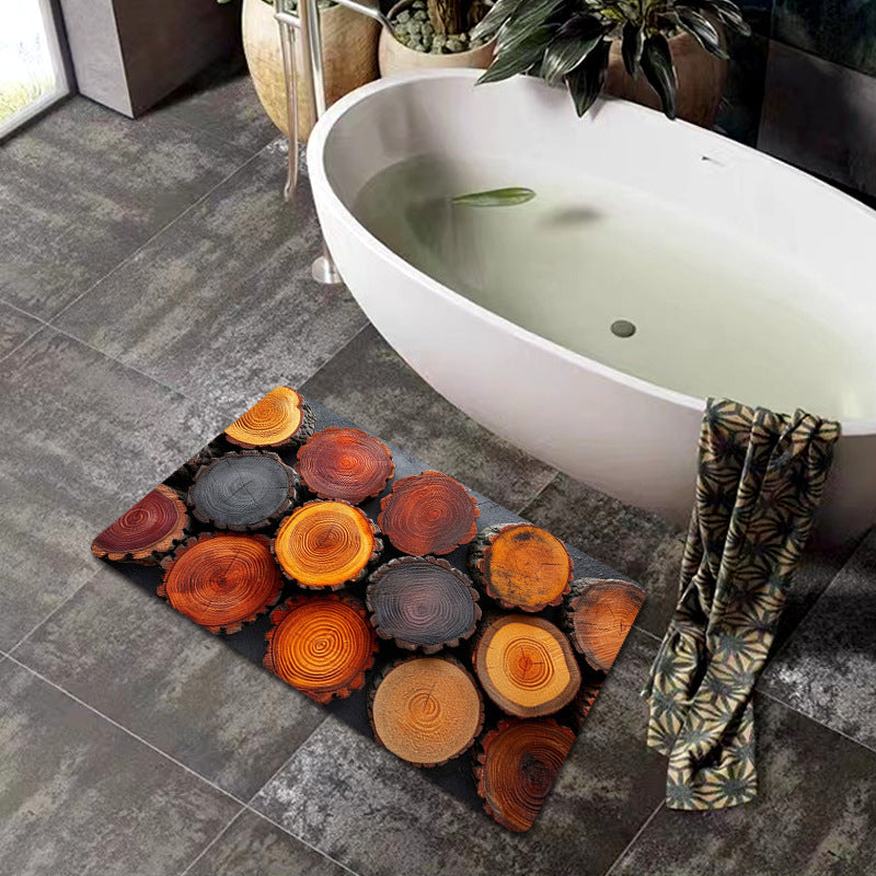Natural Wood Grain Bath Mat | High & Bury
