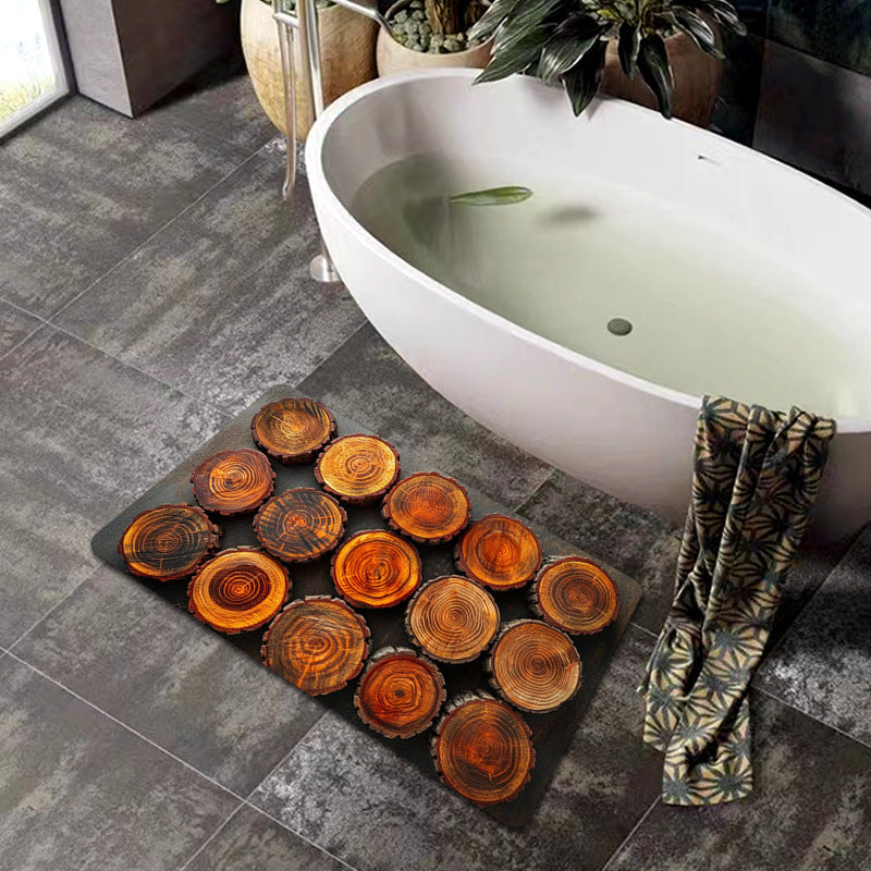 Natural Wood Grain Bath Mat | High & Bury