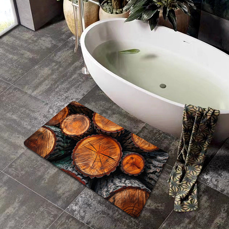 Natural Wood Grain Bath Mat | High & Bury