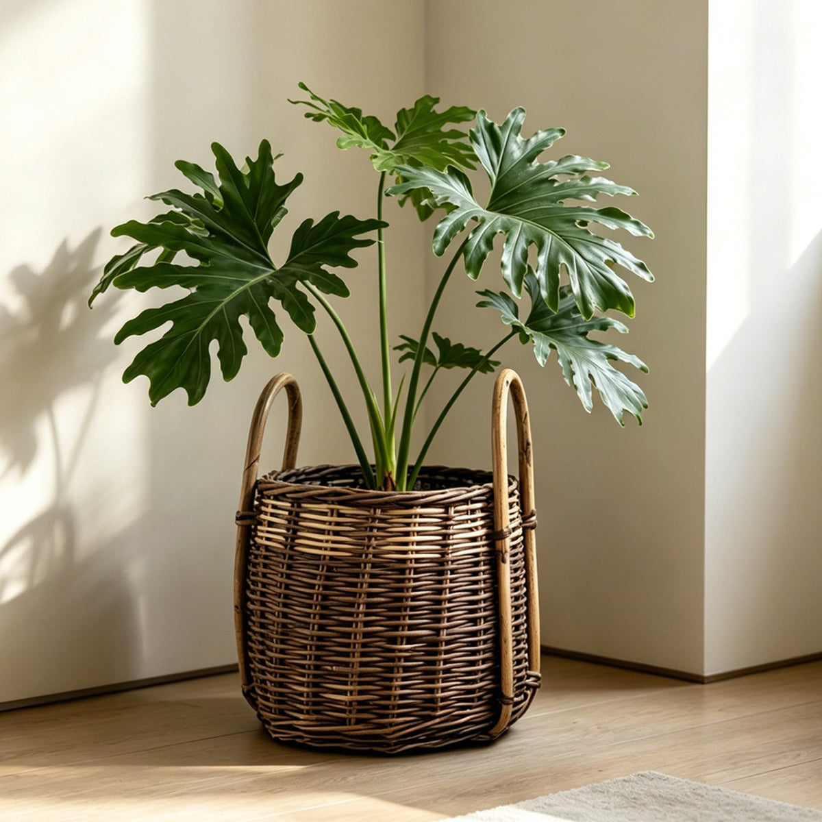 Natural Woven Storage Basket | High & Bury