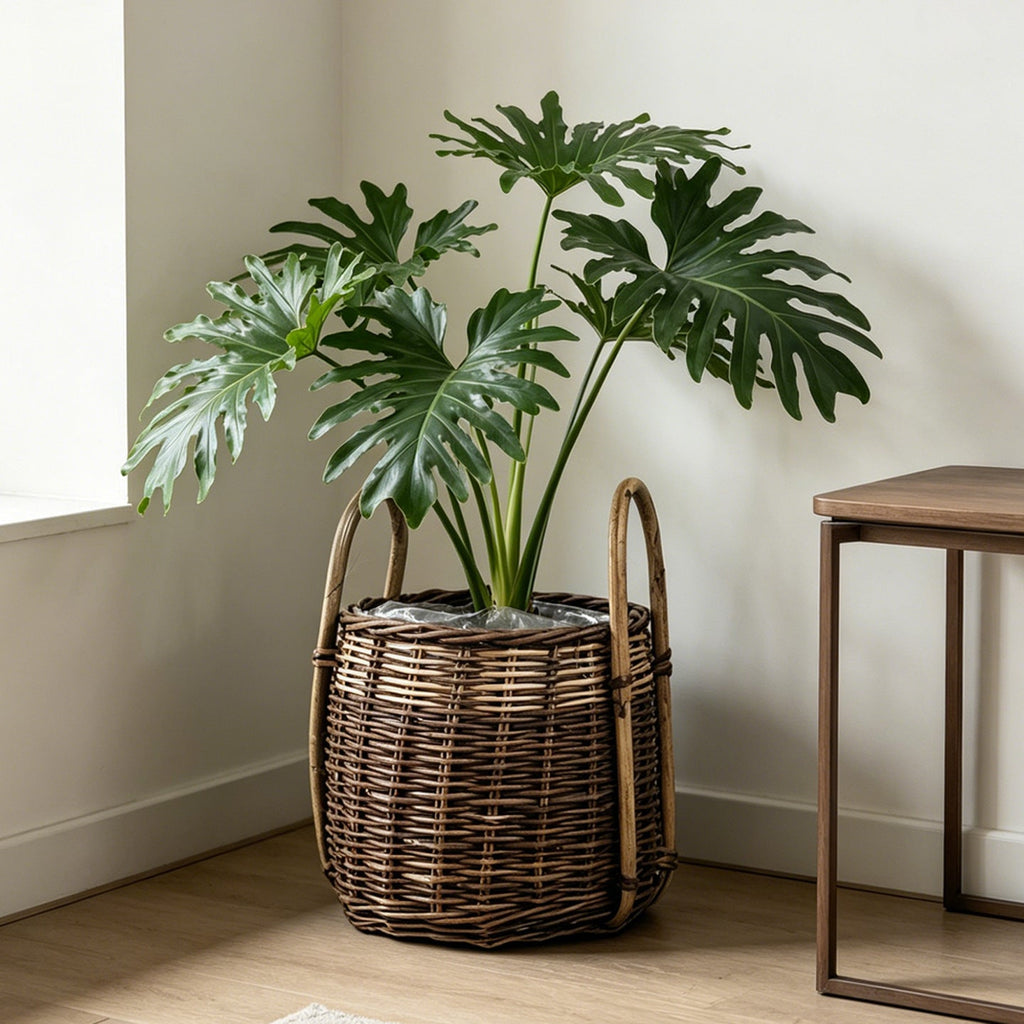 Natural Woven Storage Basket | High & Bury