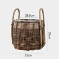 Natural Woven Storage Basket | High & Bury