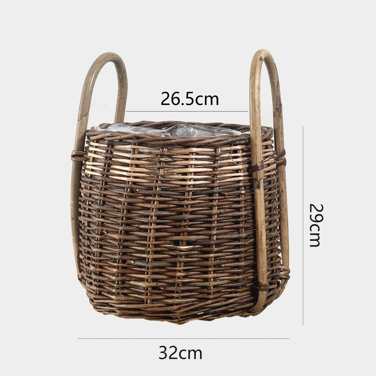 Natural Woven Storage Basket | High & Bury