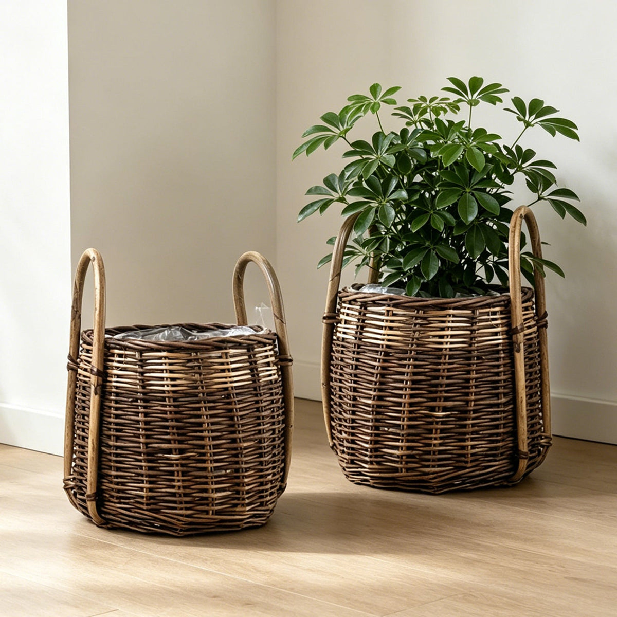 Natural Woven Storage Basket | High & Bury