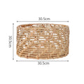 Natural Woven Storage Basket Red | High & Bury