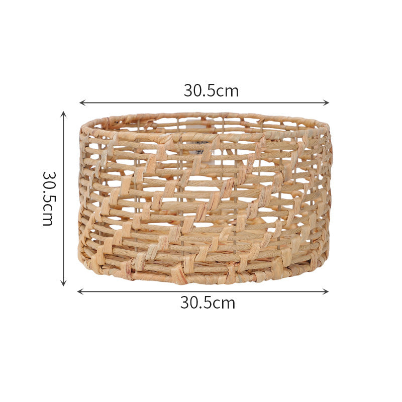 Natural Woven Storage Basket Red | High & Bury