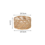 Natural Woven Storage Basket Red | High & Bury