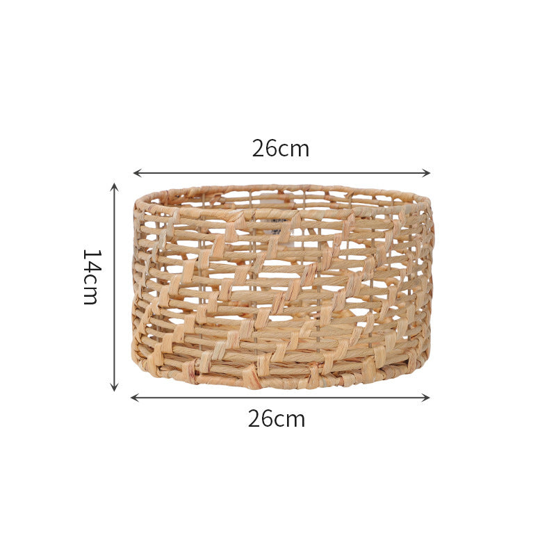 Natural Woven Storage Basket Red | High & Bury