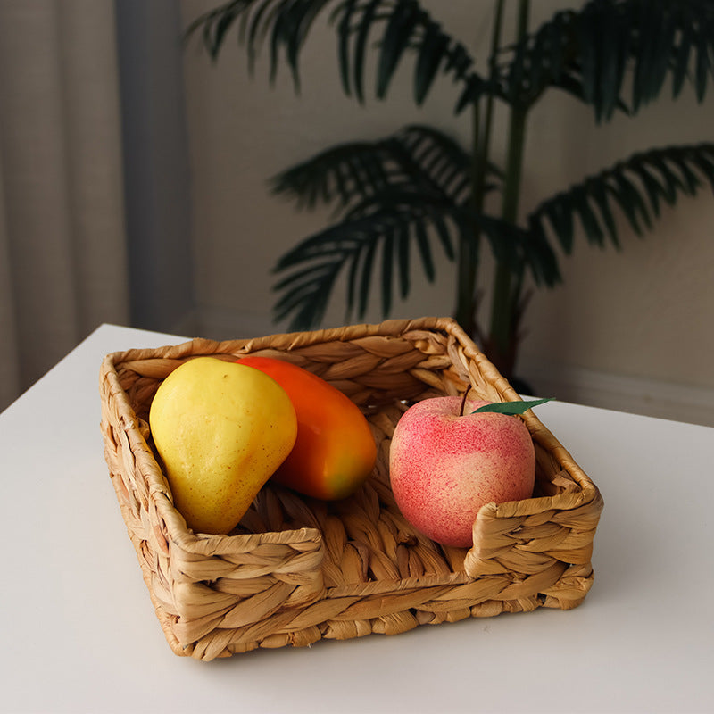Natural Woven Storage Basket Square | High & Bury
