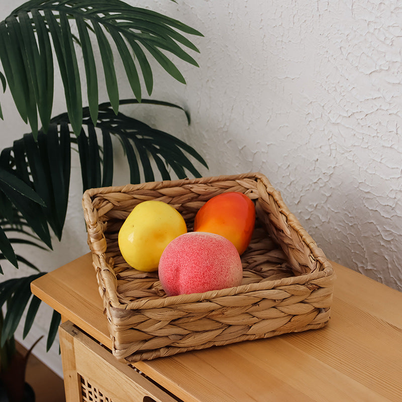Natural Woven Storage Basket Square | High & Bury
