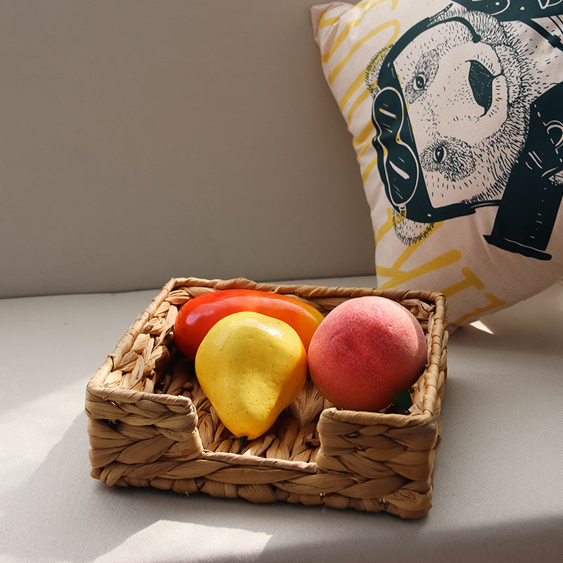 Natural Woven Storage Basket Square | High & Bury
