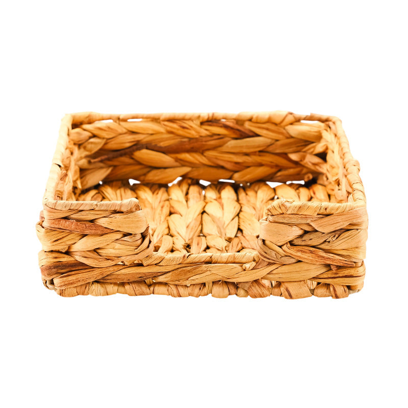 Natural Woven Storage Basket Square | High & Bury