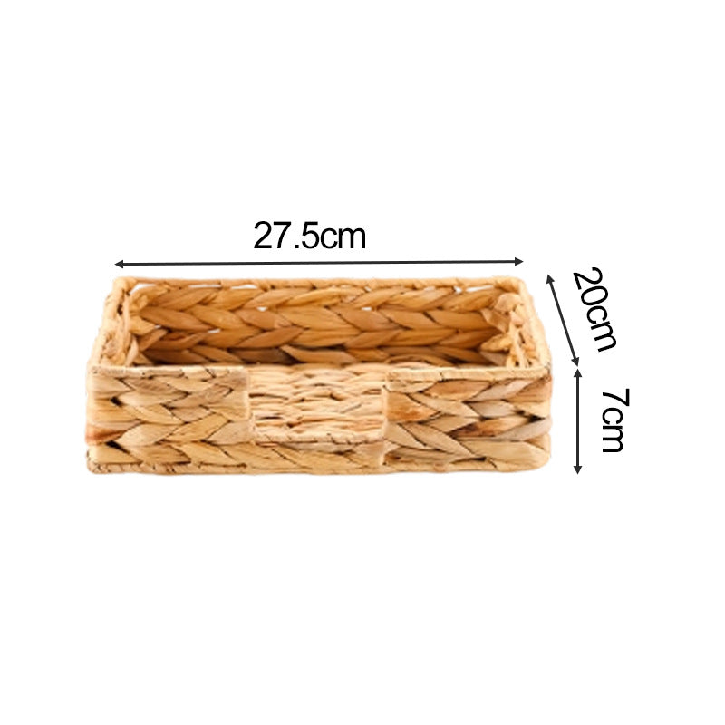 Natural Woven Storage Basket Square | High & Bury