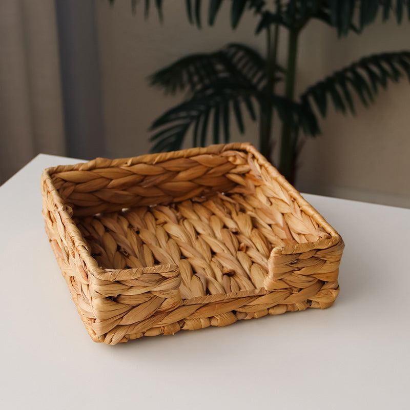 Natural Woven Storage Basket Square | High & Bury