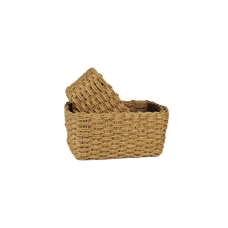 Natural Woven Storage Organizer | High & Bury