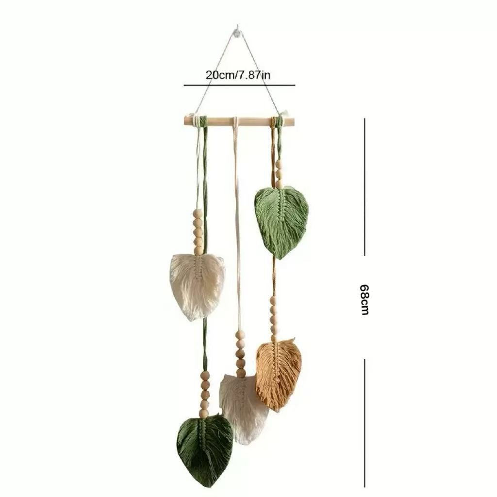 Nature-Inspired Macrame Leaf Wall Hanging | High & Bury