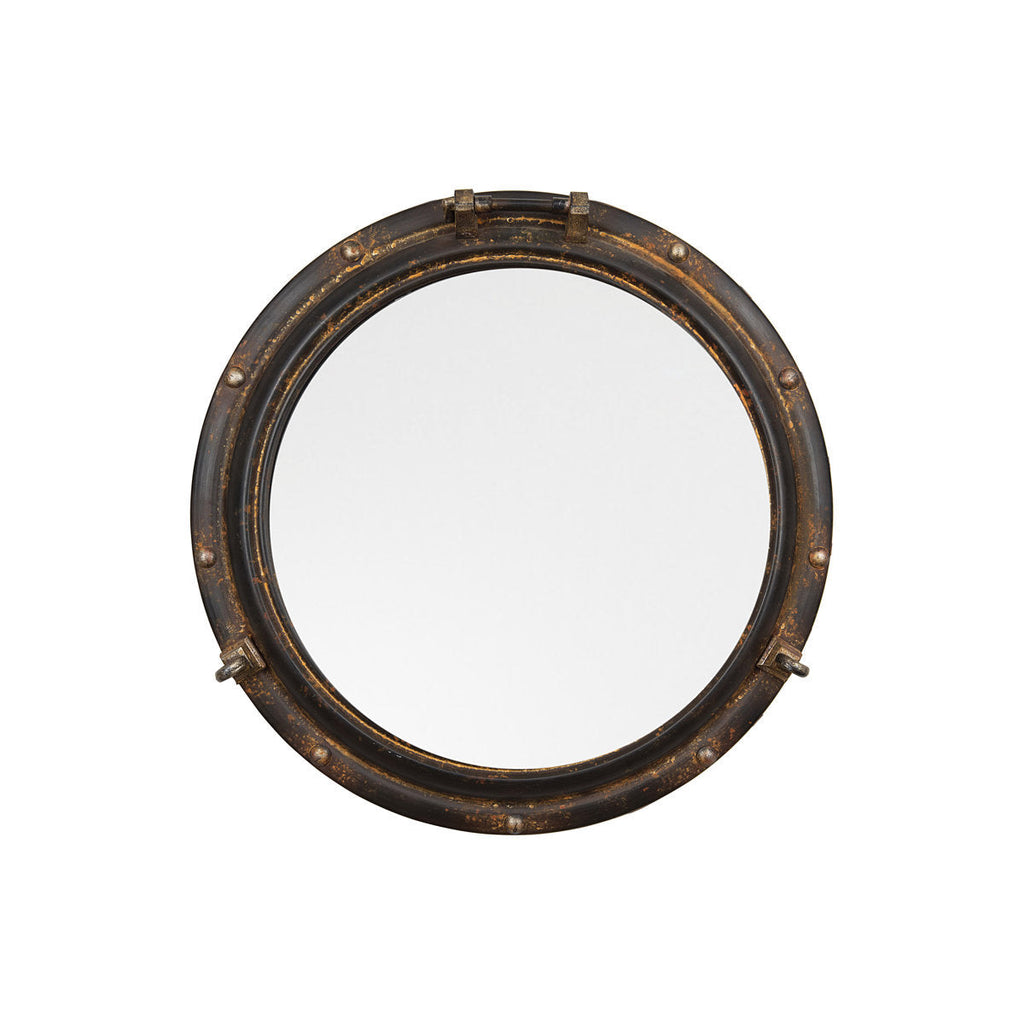 Nautical-Inspired Round Decorative Wall Mirror | High & Bury
