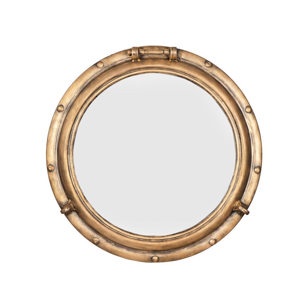 Nautical-Inspired Round Decorative Wall Mirror | High & Bury