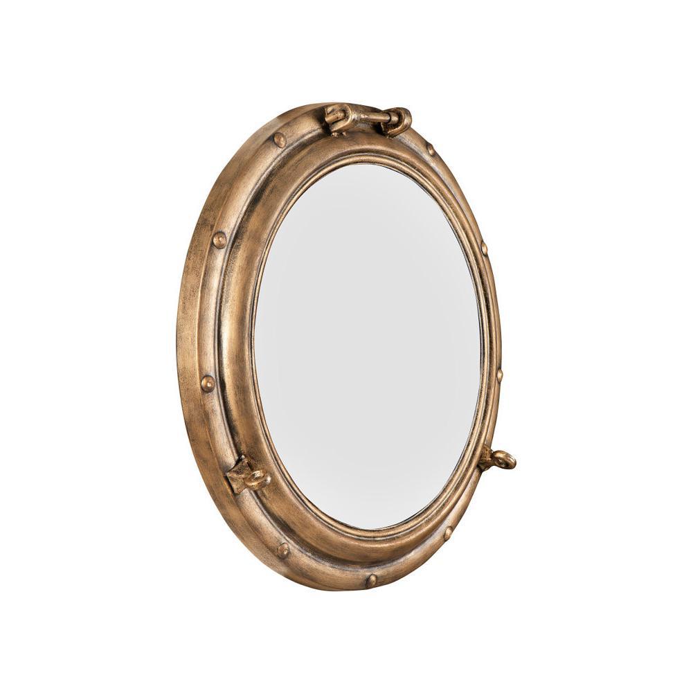 Nautical-Inspired Round Decorative Wall Mirror | High & Bury